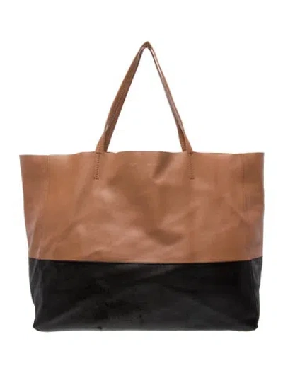 Pre-owned Celine Leather Horizontal Cabas In Multi