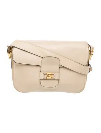 Pre-owned Celine Leather Horse Carriage In Neutral