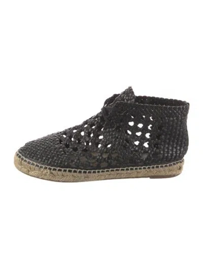 Pre-owned Celine Leather Lace-up Boots In Black