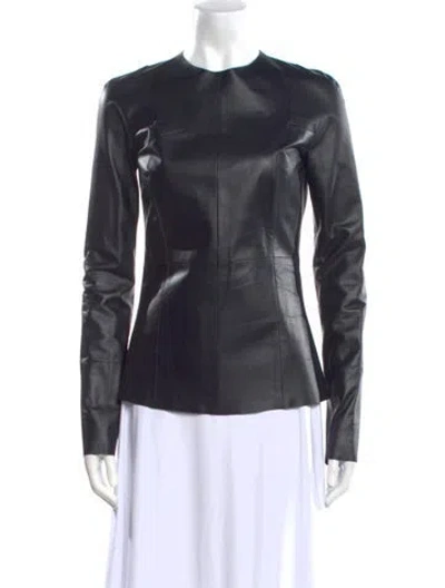 Pre-owned Celine Leather Lambskin Top In Blue