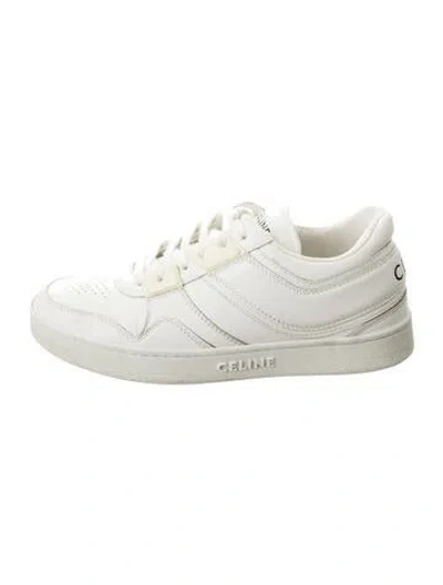 Pre-owned Celine Leather Lasercut Accents Sneakers In Multi