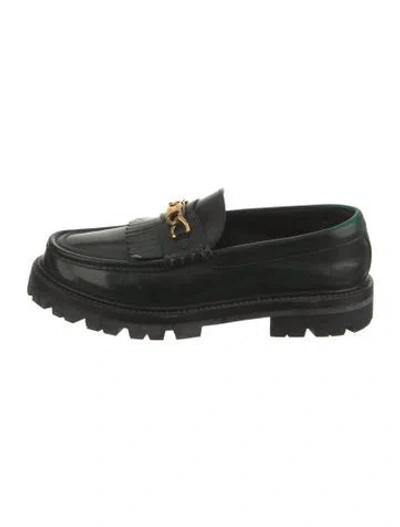 Pre-owned Celine Leather Loafers In Multi