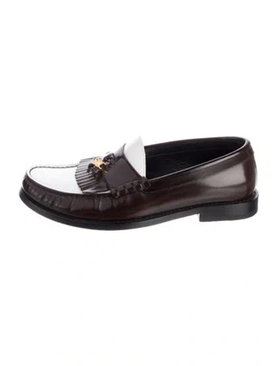 Pre-owned Celine Leather Loafers In Multi