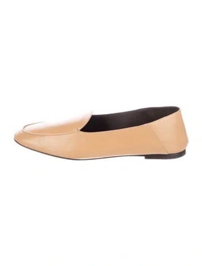 Pre-owned Celine Leather Loafers In Neutrals