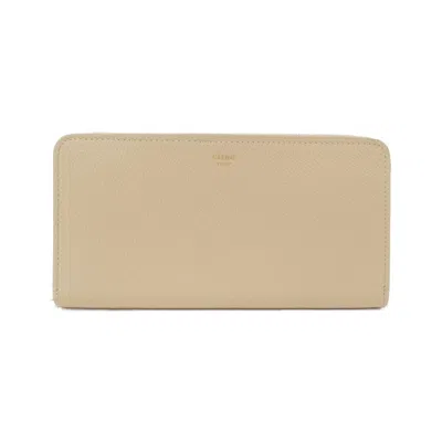 Pre-owned Celine Leather Long Wallet (bi-fold) ()