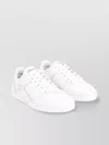 Celine Leather Low-top Perforated Sneakers In White