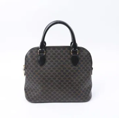 Pre-owned Celine Leather Macadam Tote In Black