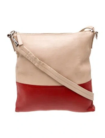 Pre-owned Celine Leather Messenger Bag In Pink