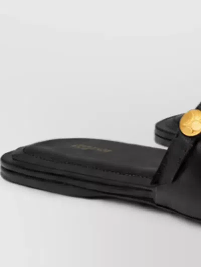Celine Leather Mules In Black