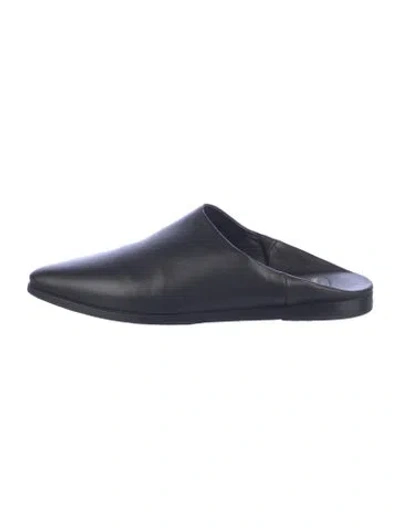 Pre-owned Celine Leather Mules In Blue