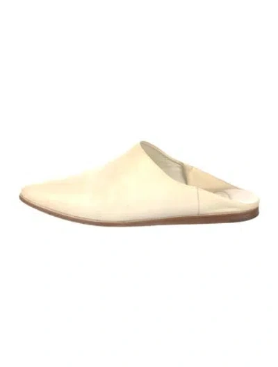 Pre-owned Celine Leather Mules In Neutral