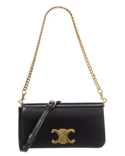 Celine Leather Multipochette In Black