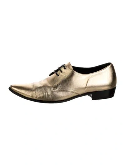 Pre-owned Celine Leather Oxfords
