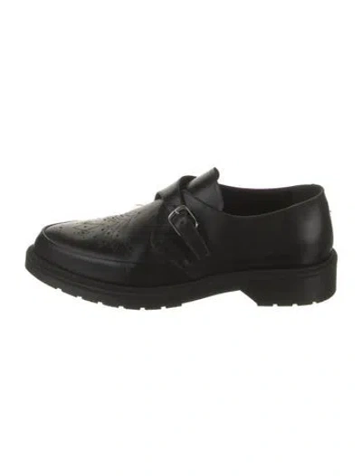 Pre-owned Celine Leather Oxfords In Black