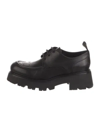 Pre-owned Celine Leather Oxfords In Black
