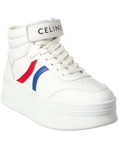 CELINE CELINE LEATHER PLATFORM SNEAKER