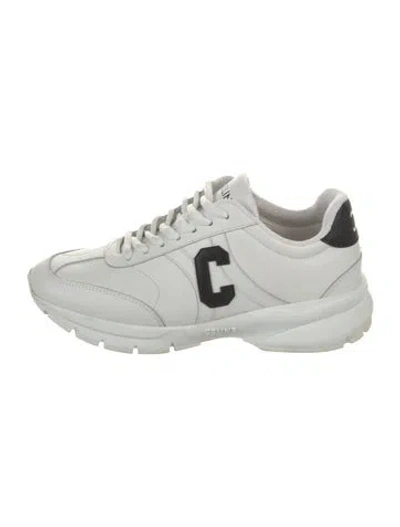 Pre-owned Celine Leather Printed Chunky Sneakers In Multi