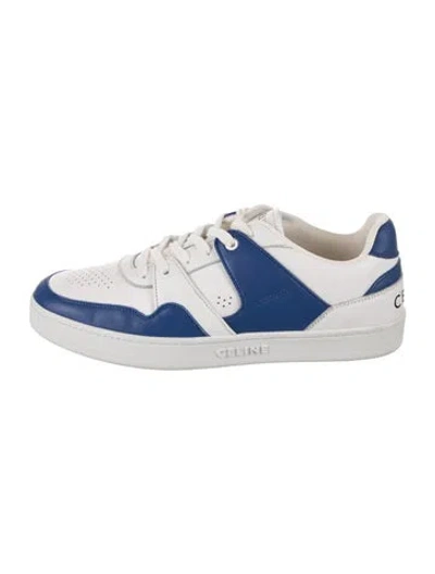 Pre-owned Celine Leather Printed Sneakers In Multi