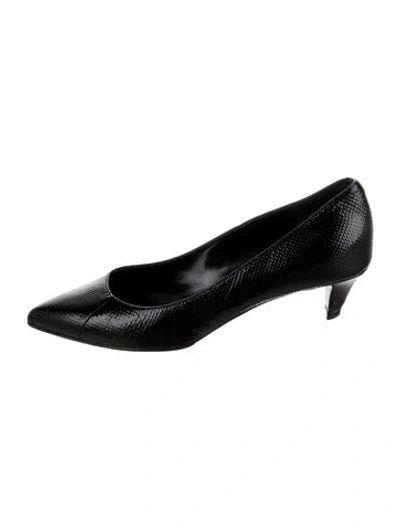 Pre-owned Celine Leather Pumps In Black