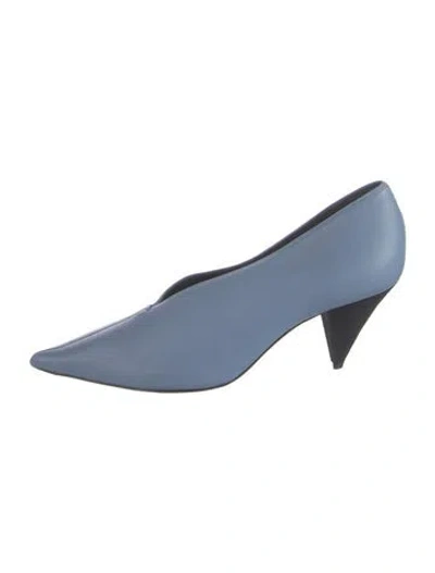 Pre-owned Celine Leather Pumps In Blue