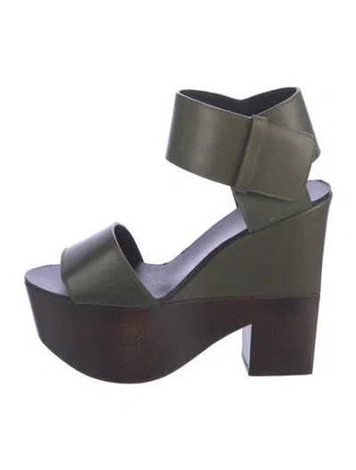 Pre-owned Celine Leather Pumps In Green