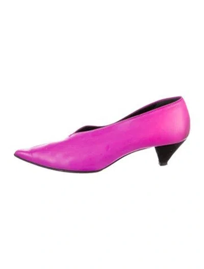 Pre-owned Celine Leather Pumps In Purple