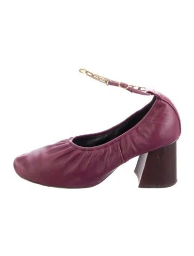 Pre-owned Celine Leather Pumps In Purple