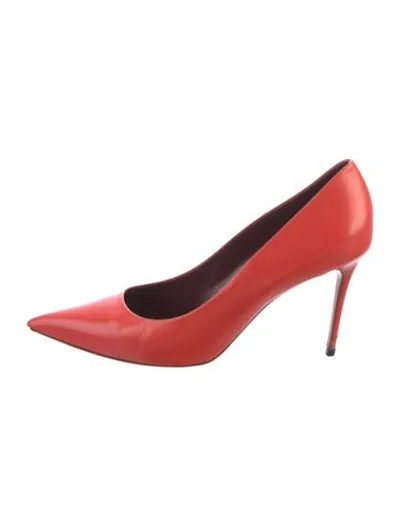 Pre-owned Celine Leather Pumps In Red