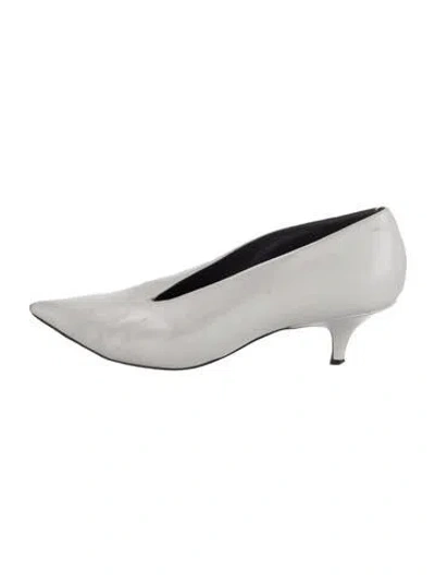 Pre-owned Celine Leather Pumps In White