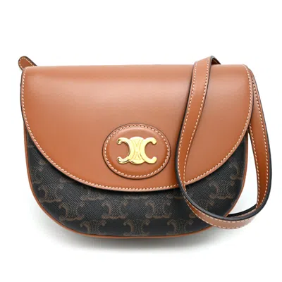 Pre-owned Celine Leather Pvc Shoulder Bag ()