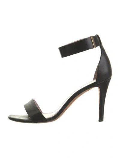 Pre-owned Celine Leather Sandals In Black
