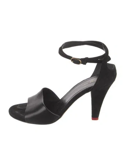 Pre-owned Celine Leather Sandals In Black