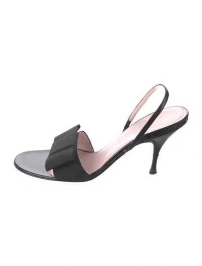 Pre-owned Celine Leather Sandals In Black