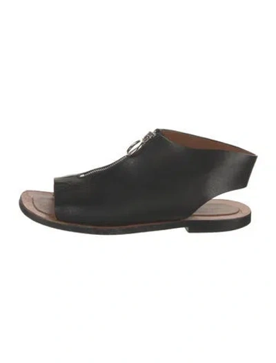 Pre-owned Celine Leather Sandals In Black