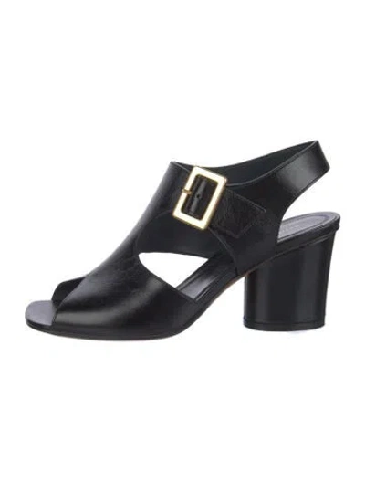 Pre-owned Celine Leather Sandals In Black