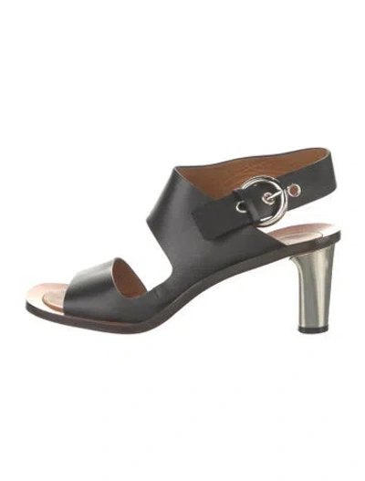 Pre-owned Celine Leather Sandals In Black