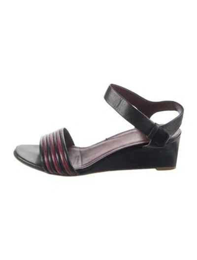 Pre-owned Celine Leather Sandals In Blue