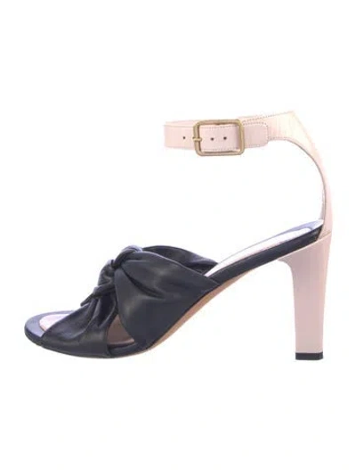 Pre-owned Celine Leather Sandals In Blue