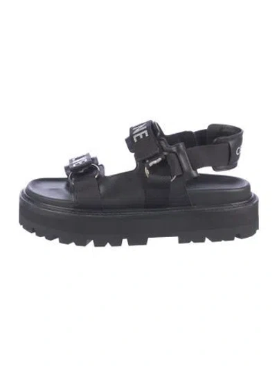 Pre-owned Celine Leather Sandals In Blue