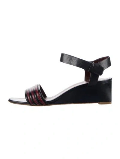 Pre-owned Celine Leather Sandals In Blue