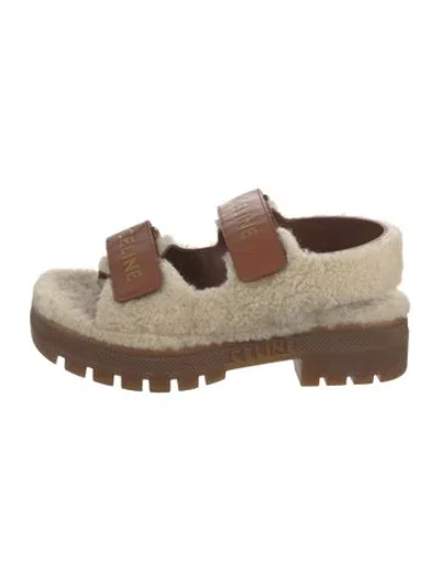 Pre-owned Celine Leather Sandals In Brown