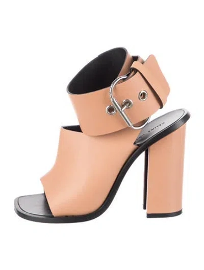 Pre-owned Celine Leather Sandals In Brown
