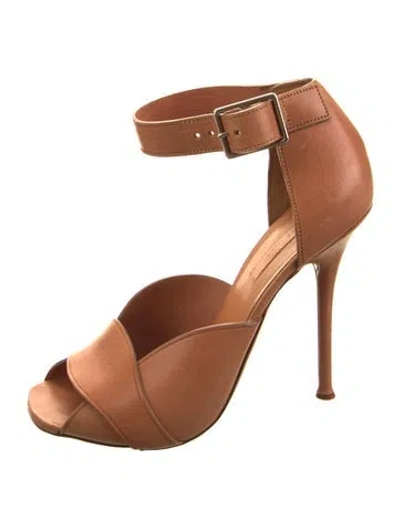 Pre-owned Celine Leather Sandals In Neutral