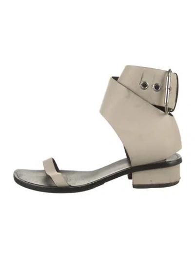 Pre-owned Celine Leather Sandals In Neutral