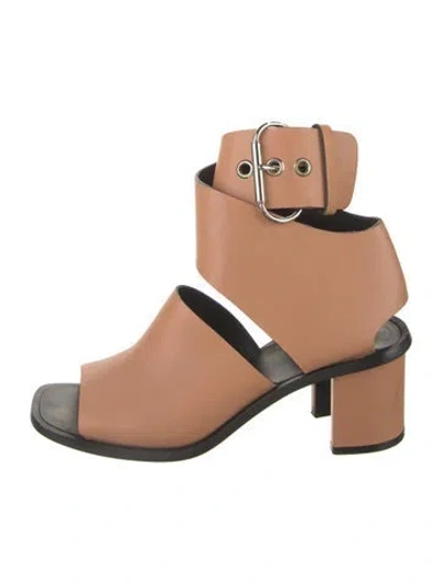 Pre-owned Celine Leather Sandals In Neutral