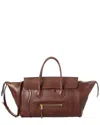 Celine Leather Shoulder Bag In Brown