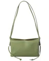 Celine Leather Shoulder Bag In Green