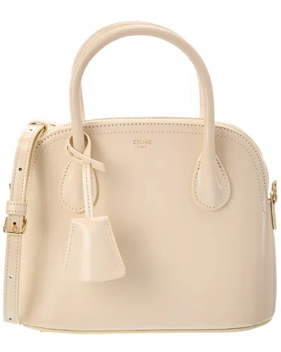 Celine Leather Shoulder Bag In Neutral