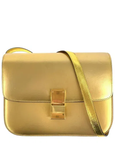 Pre-owned Celine Leather Shoulder Bag Pochette (authentic Pre-loved)