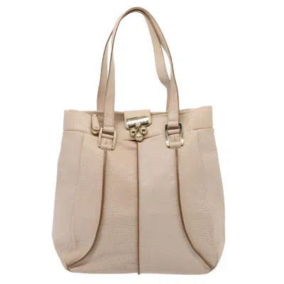 Pre-owned Celine Leather Shoulder Bag () In Beige